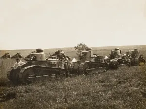 Aisne: French tanks WWI