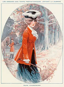 Frenchwoman: French Traditional Lady Hunter