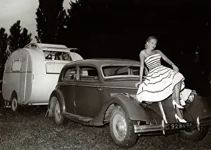 Hitched: French trailer hitched to a