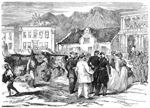 Bustling: French troops in Cape Town 1860