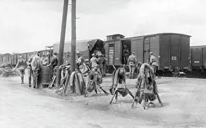 Pyramids: French troops leave the occupied Essen, 1925