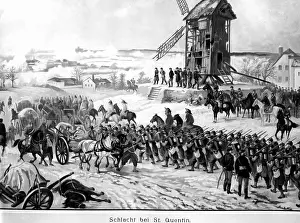 Quentin: French troops at St. Quentin, 19.01.1871