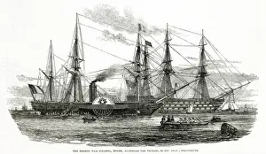 1844: French War steamer Gomer