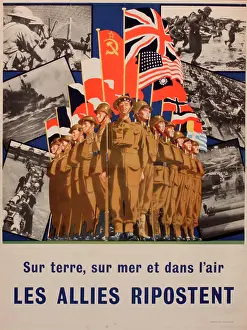 Response: French wartime poster, The Allies Respond