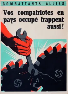 Countrymen: French wartime poster, spanner in the works