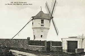 Batz: French Windmill at Batz on the Loire
