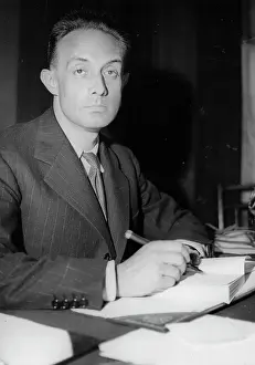 Autographing: The French writer Henry Montherlant