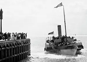 Bridlington: The Frenchman paddle steamer, Bridlington