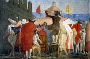 Tiepolo: Detail of the fresco The