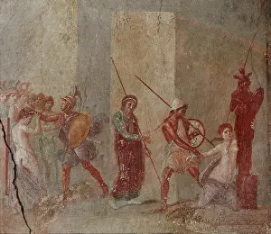 Menander: Fresco of Ajax and Cassandra, House of Menander