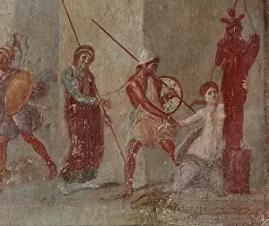 Fresco of Ajax and Cassandra, House of Menander