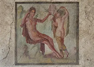 Ephebus: Fresco of Apollo and Daphne, House of the Ephebus
