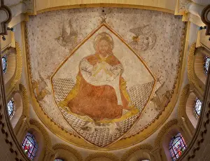 Fresco, Apse, Basilique du Sacre-Coeur, Paray-le-Monial