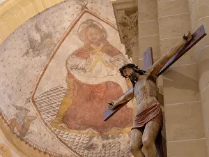 Evangelists: Fresco, Apse, Basilique du Sacre-Coeur, Paray-le-Monial