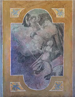 Mosnier: Fresco, Chapel, Chateau de Villesavin, Tour-en-Sologne