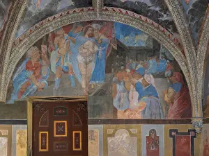 Mosnier: Fresco, Chapel, Chateau de Villesavin, Tour-en-Sologne
