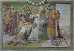 Exploits: Fresco, Courtyard, Villa La Petraia, Florence, Tuscany