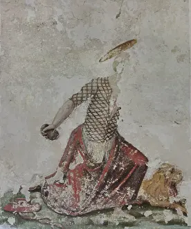 Danjou: Fresco, Couvent de la Beaumette, Angers, Maine-et-Loire