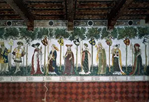 Semiramide: Detail of the fresco cycle