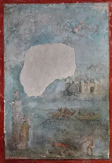 Amandus: Fresco of Daedalus and Icarus, House of the Priest