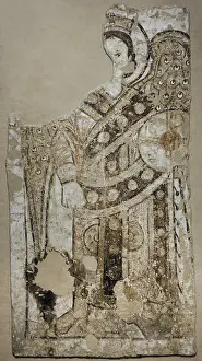 Nubia: Fresco depicting the Archangel (Raphael?)