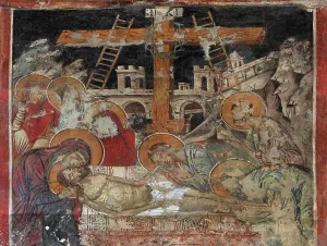 Beratit: Fresco of Deposition of Christ, Cathedral of St
