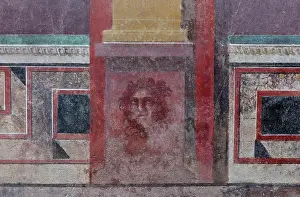 Rufi: Fresco detail, House of the Cryptoporticus, Pompeii, Italy