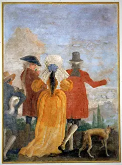 Tiepolo: Fresco by Giandomenico Tiepolo of