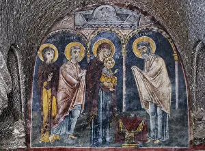 Prophetess: Fresco, Gumusler monastery, Cappadocia, Turkey