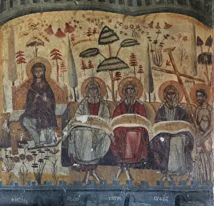 Korca: Fresco, Holy Resurrection Church, Mborje, Korce, Albania