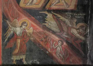 Korca: Fresco, Holy Resurrection Church, Mborje, Korce, Albania