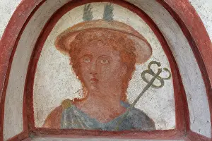 Caduceus: Fresco, Lararium, House of the Cryptoporticus