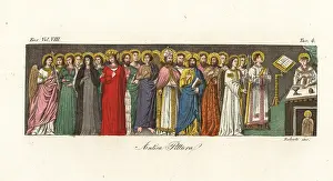 Giarrè: Fresco of the Mass of St. Michael, Monza, Italy