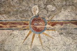 Concepcion: Fresco, Mission Concepcion, San Antonio, Texas, USA