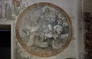 Tondo: Fresco, Palazzo Chiaramonte-Steri, Palermo, Sicily, Italy