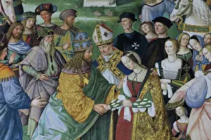 Pinturicchio: Fresco, Piccolomini Library, Siena Cathedral