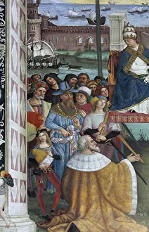 Fresco, Piccolomini Library, Siena Cathedral