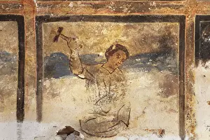 Stonemason: Fresco, Qasr Amra, Jordan