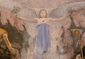 Olive: Fresco, Sala del Cambril, Basilica, Santa Maria de Montserrat