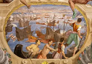 1625: Fresco, Second floor reception room
