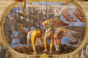 1625: Fresco, Second floor reception room