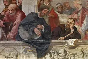 Ghibellina: Fresco, Studio, Casa Buonarotti, Florence, Tuscany, Italy