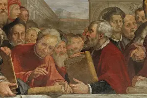 Ghibellina: Fresco, Studio, Casa Buonarotti, Florence, Tuscany, Italy