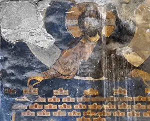 Martyrs: Fresco, Surb Astvatsatsin, Akhtala monastery, Akhtala, Lori, Armenia