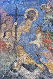 Surb: Fresco, Surb Astvatsatsin, Akhtala monastery, Akhtala, Lori, Armenia