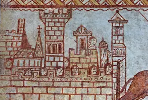 Krak: Fresco, Templar Chapel, Commanderie de Cressac