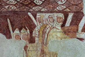 Templiers: Fresco, Templar Chapel, Commanderie de Cressac