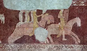 Templiers: Fresco, Templar Chapel, Commanderie de Cressac