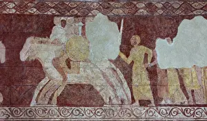 Saracen: Fresco, Templar Chapel, Commanderie de Cressac