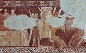 Templiers: Fresco, Templar Chapel, Commanderie de Cressac